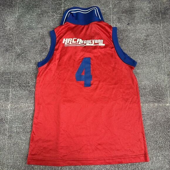 Men's Vintage 80's High 5 USA Red White Blue Volleyball Jersey Tank T Shirt Sz S - Picture 3 of 3